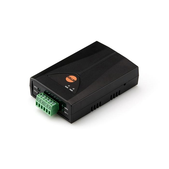 a black power supply unit and green power cable