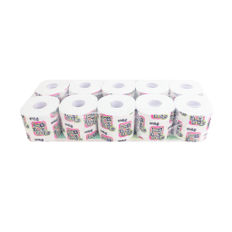 Toilet Paper 10 rolls of flower pattern