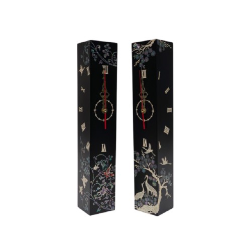 February Mountain Mother of Pearl Wall Clock