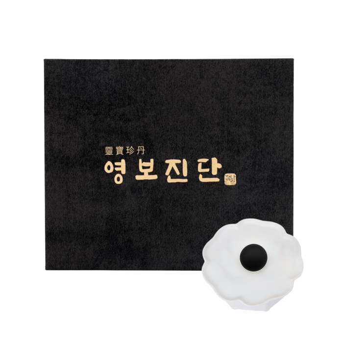 black card and white flower
