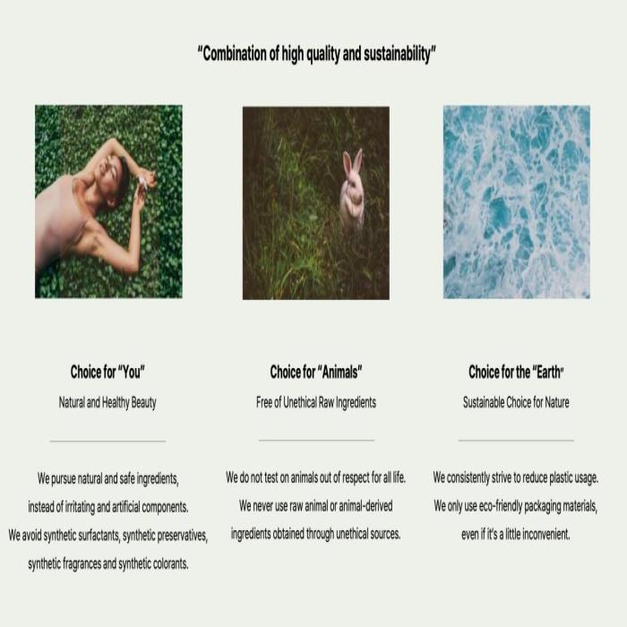 Combination of high quality and sustainability