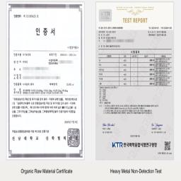 Organic Raw Material Certificate
Heavy Metal Non-Detection Test