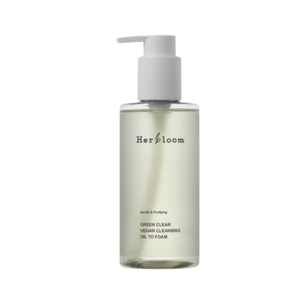 [Her bloom] Green Clear Vegan Cleansing Oil to Foam