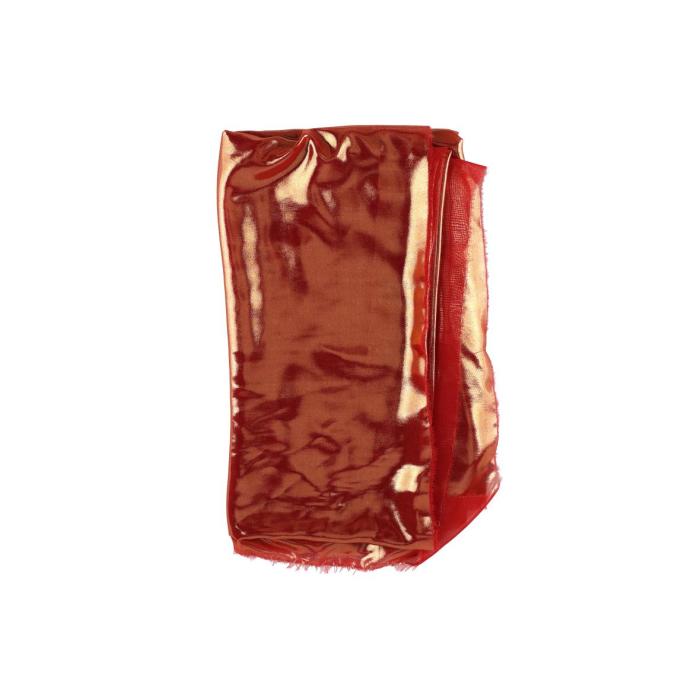 red plastic bag isolated on white background