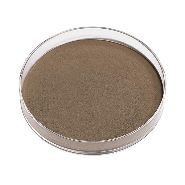 This is a photo of a conductive powder sample.
Gold and silver are plated on the outside of the nickel powder.