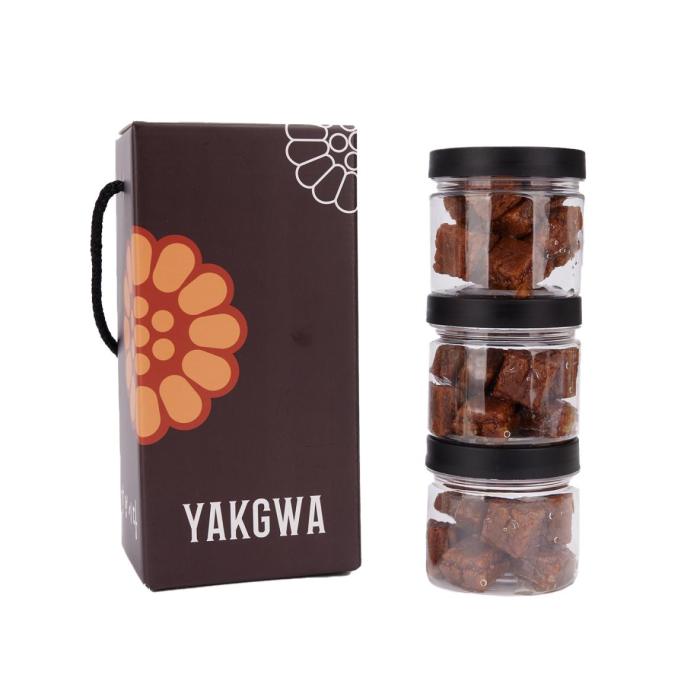 a box and two jars of Yakgwa