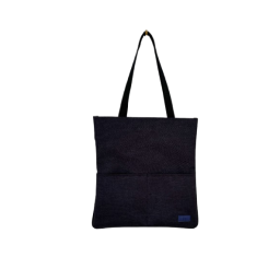 A stylish gray briefcase with a practical design.