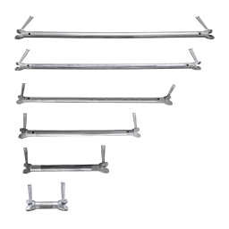 a variety of stainless steel brackets