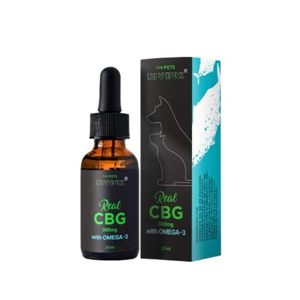 NIVEUS CBG + Omega-3 Pet Hemp Oil Nutritional Supplement