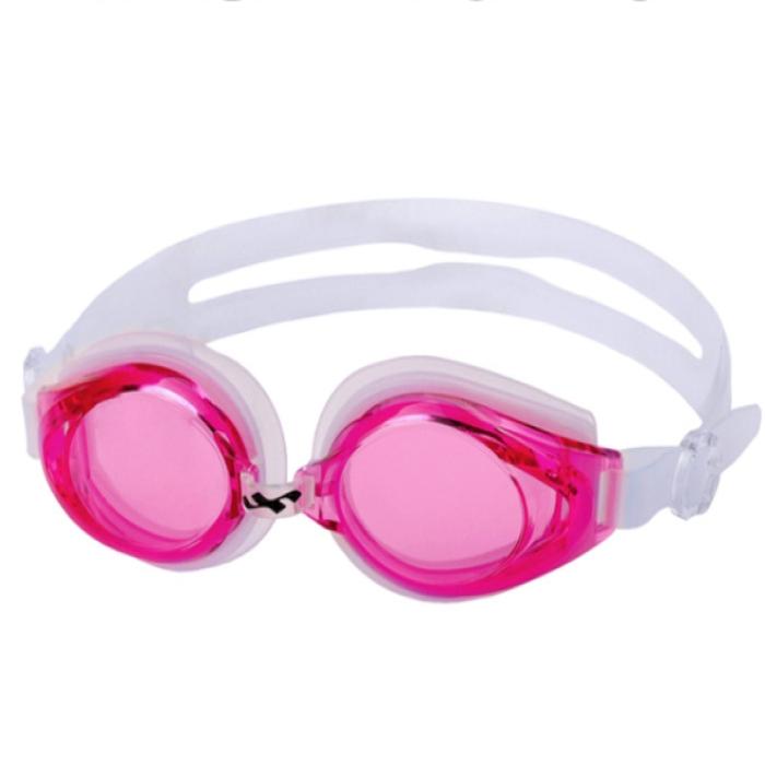 pink swimming goggles