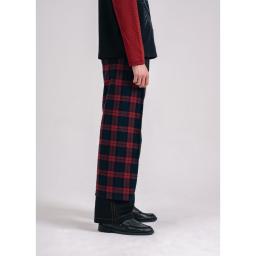 red tartan trousers