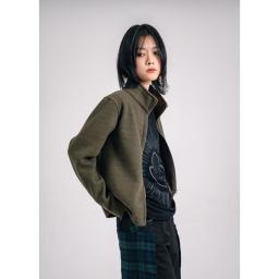 green jacket