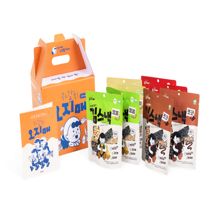 Brown rice seaweed snack