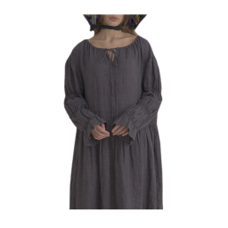Violetta Loose Dress - Chestnut Black