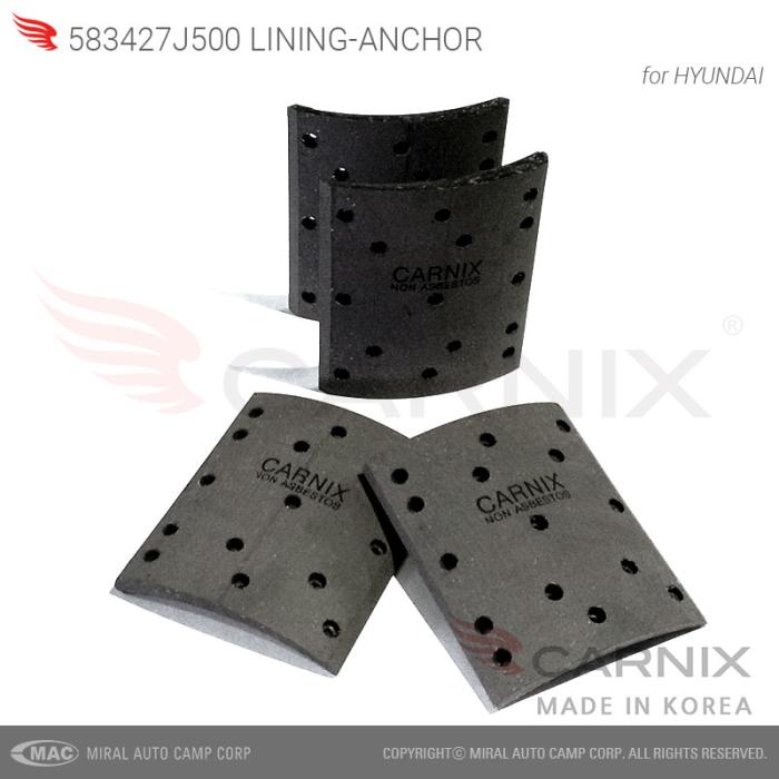CARNIX - Brake lining - made in Korea