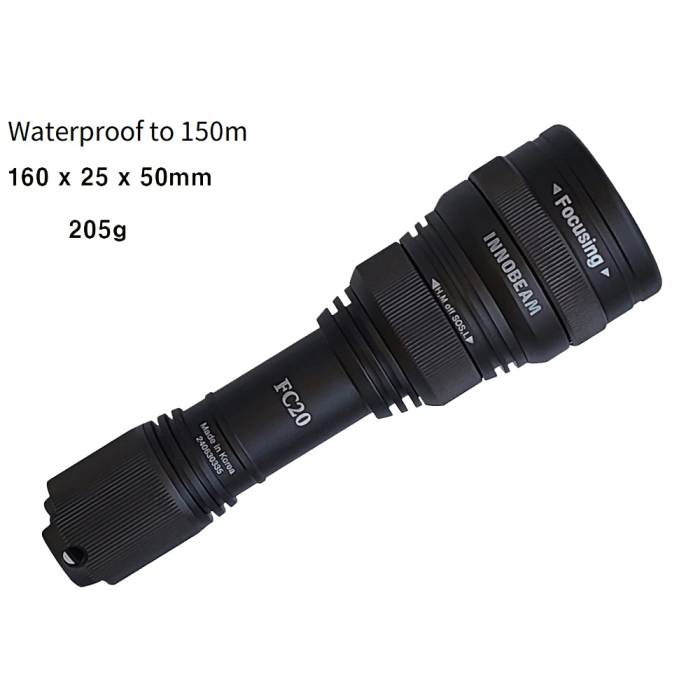 150M waterproof
Amphibious(underwater and land) flashlight