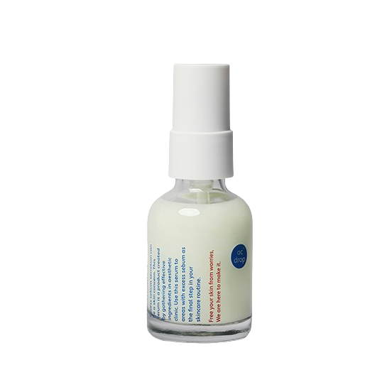 A specialized sebum-control serum that targets the root cause of acne.