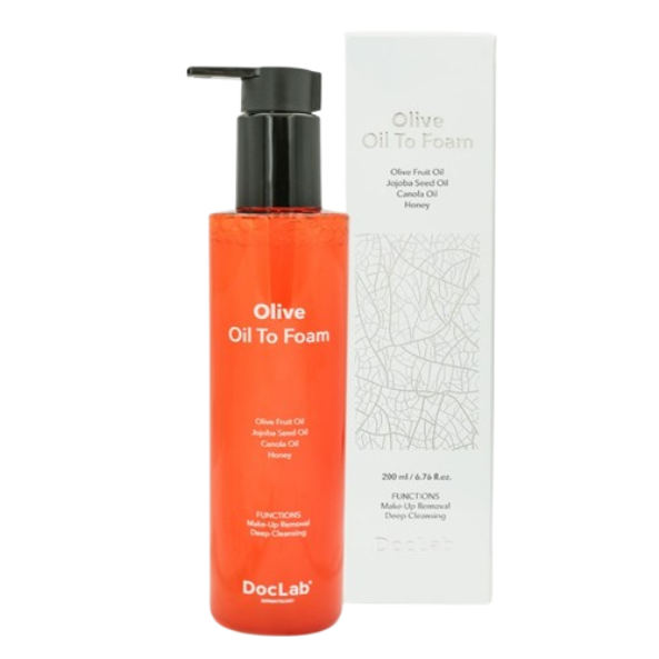 olive oil to foam cleanser