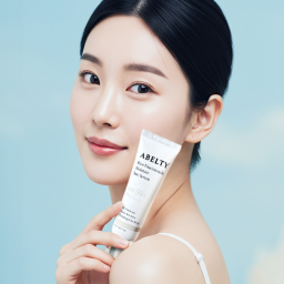 A lightweight, non-whitening chemical sunscreen that adheres seamlessly to the skin, offering triple functional care