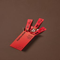 red packaging