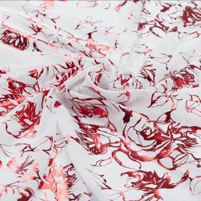 CHIFFON LUXURY FLOWER FOIL DESIGN