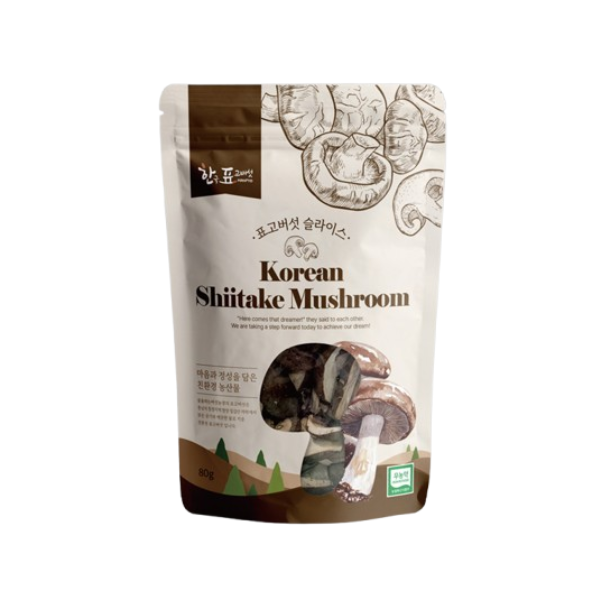 Korean dried shiitake mushrooms Slice