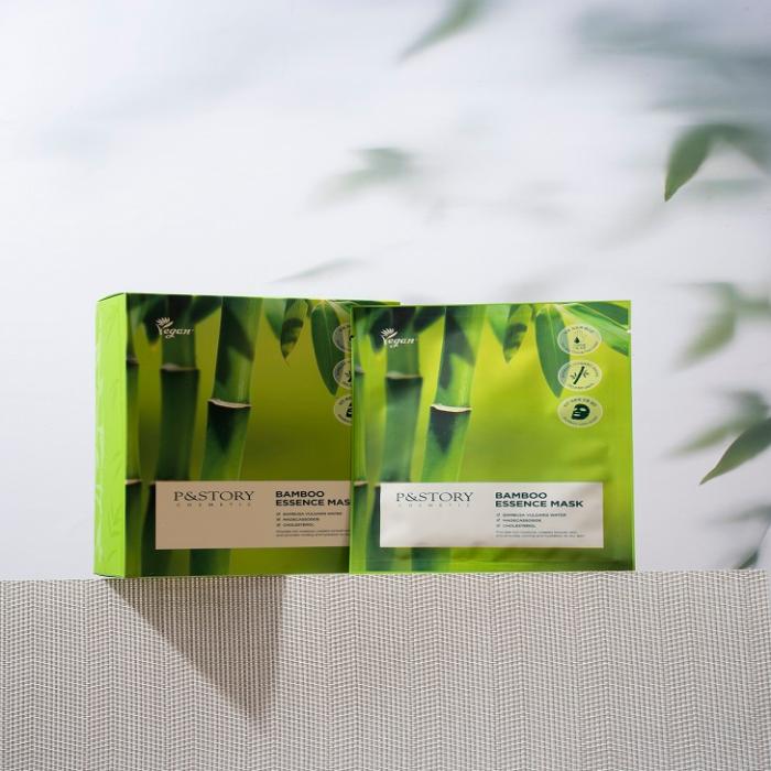 With one mask pack, it creates a glowy skin that fills up from the inside of your skin! Vegan certification, Vegan Essence Mask Contains more than 73% of bamboo water, Contains more than 90% of moisture essential ingredients, Soft adhesion and moisture barrier wrapping ability, Fabric- 100% bamboo sheet/biodegradation certified fabric, Lifting Effect Helping (Masks that naturally shrink as Essence is absorbed to help lift effect!)