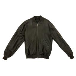 black bomber jacket