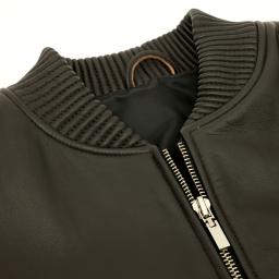 black bomber jacket
