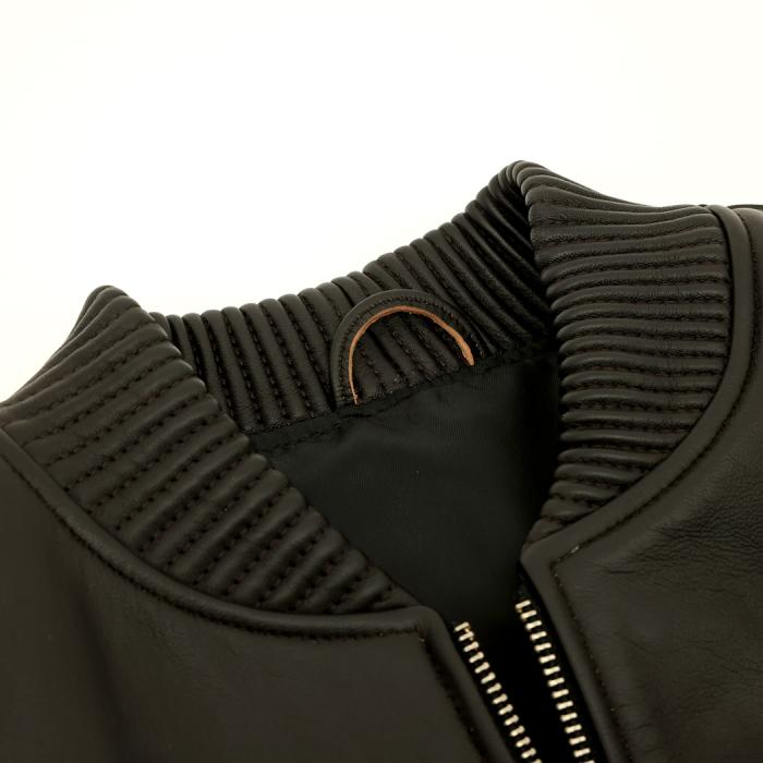 black bomber jacket