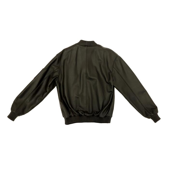 black bomber jacket