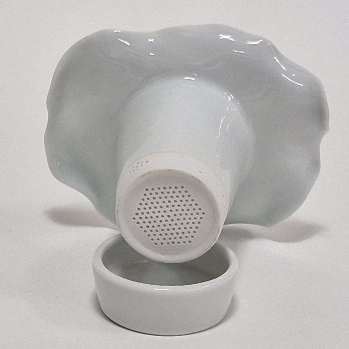 This image represents a white tea infuser.