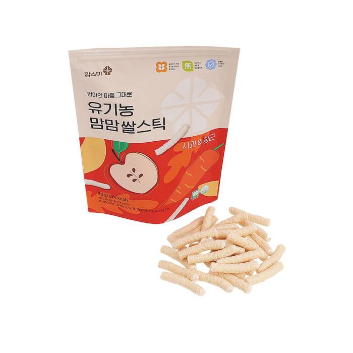 Organic Mammam Rice Sticks - Apple & Carrot