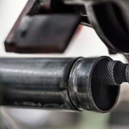 a close up of a fuel nozzle