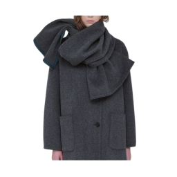 Gray wool coat