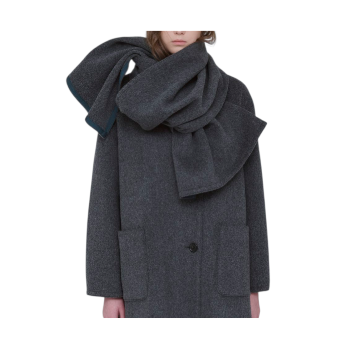 Gray wool coat