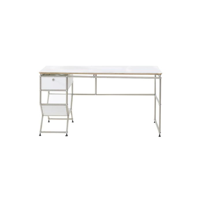 white desk