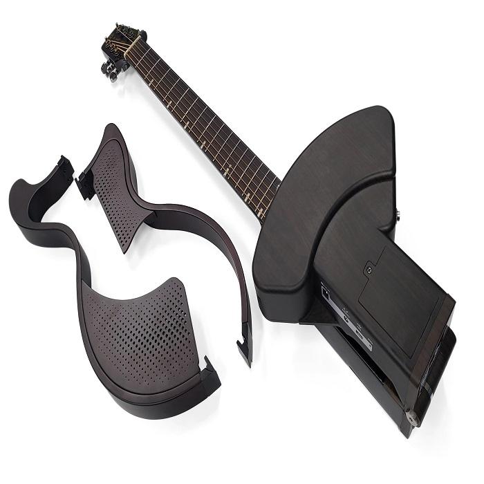 portable folding travel guitar/40mm full-range 5W × 2 40 × 83mm passive radiator × 1 SPL (Sound Pressure Level): 79 dB/W ± 2 dB