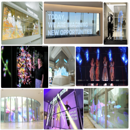 Innovative Transparent Video Wall Created with Multiple T-OLED Panels
