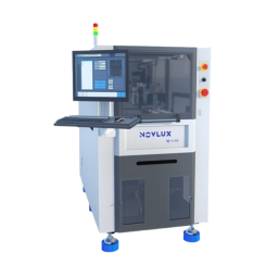 Laser Marking Machine engraves 1D/2D barcodes, logos, and characters on the surface of a PCB or an object without physical or chemical damage. The laser head performs it’s marking by adjusting its own height in the Z axis according to the height of the object.