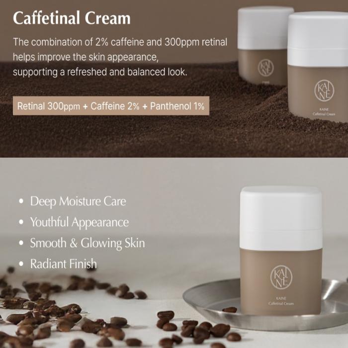 Caffetinal Night Moisturizer Retinal Cream with 300ppm Retinal & 2% Caffeine