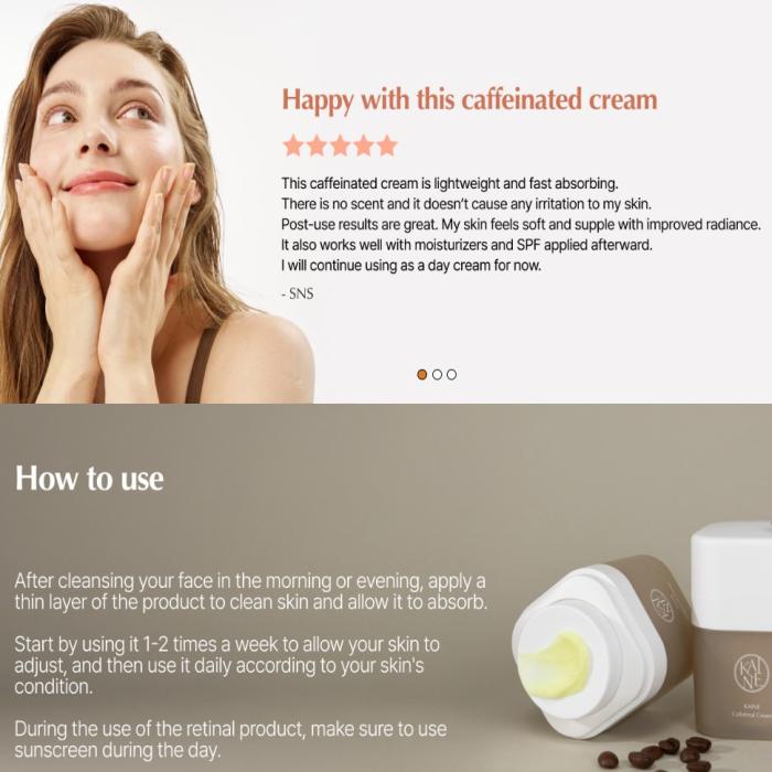 Caffetinal Night Moisturizer Retinal Cream with 300ppm Retinal & 2% Caffeine