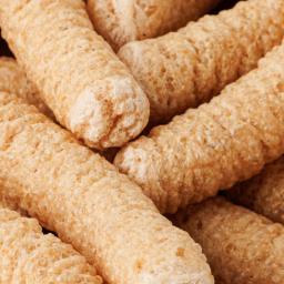 a close-up of organic rice sweet pumkin stick