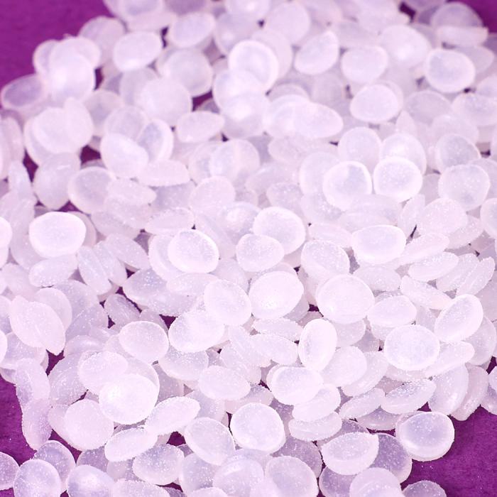 white plastic pellets