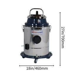 "This is the front view of the single motor vacuum cleaner."