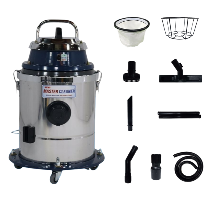 "This is the front view of the single motor vacuum cleaner."