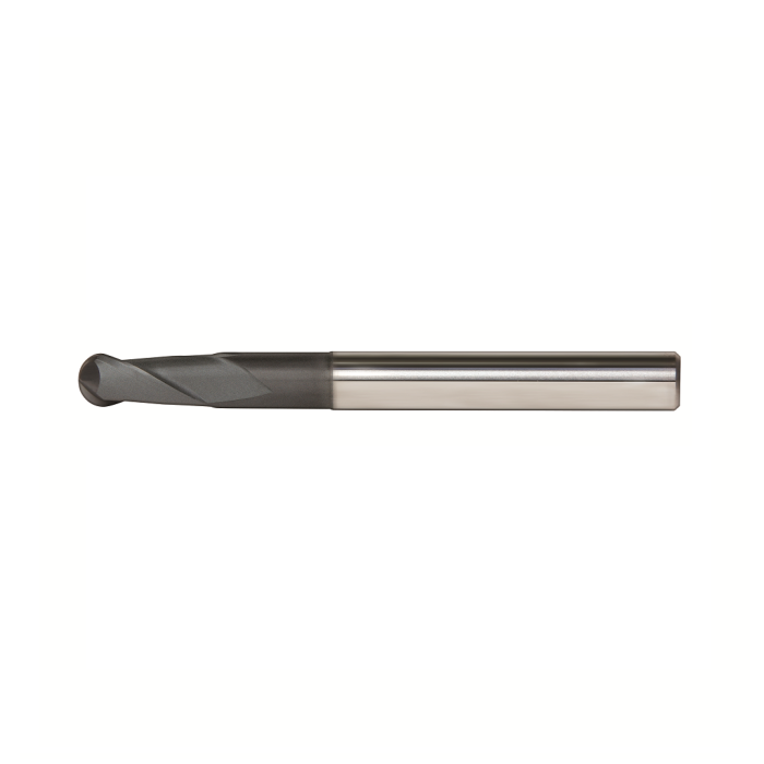 Diamond-coated ball end mill