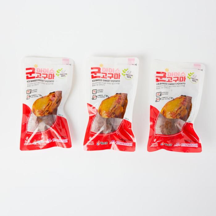 Ice baked sweet potato