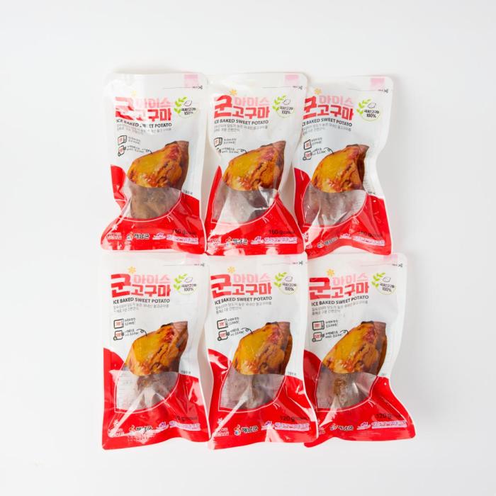 Ice baked sweet potato