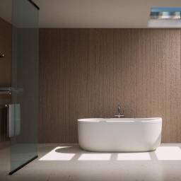 a freestanding bathtub